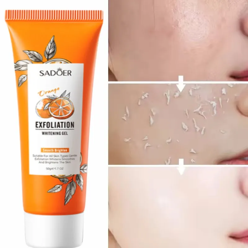 Echinacea - Gel exfoliante de color naranja, exfoliante