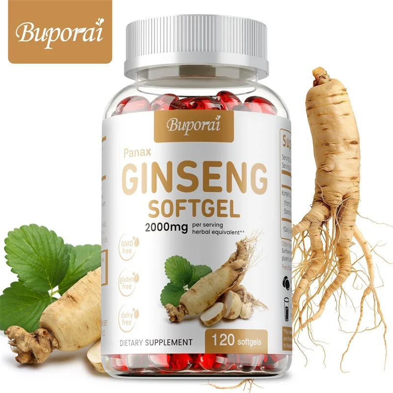 Ginger Tea - Cápsulas de ginseng Panax rojo: para