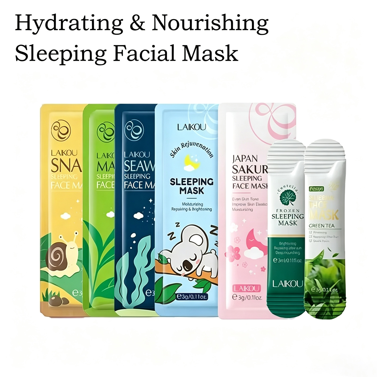 LAIKOU Set de 7 Mascarillas Fa - Chamomile Tea reseña y precio